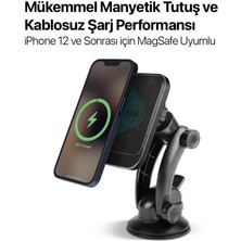 Ttec Ttec Aircharger Drive M Magsafe Uyumlu Kablosuz Şarj Özellikli Mıknatıslı Araç Içi Telefon Tutucu