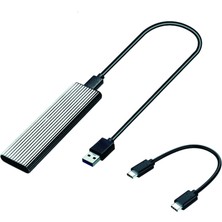 Yesper Nvme'ye USB 3.1 Muhafaza Adaptörü Dönüştürücü 2230 2280 Nvme SSD Gümüş İçin (Yurt Dışından)