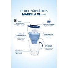 BRITA Marella XL Filtreli Su Arıtmalı Sürahi-Mavi