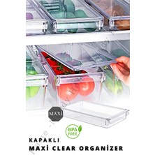 Nandy Home Kapaklı Maxi New Clear Buzdolabı & Dolap Içi Düzenleyici Organizer