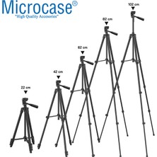 Microcase 3120A 3 Ayak Kamera Tripodu 102 Cm+Döner Başlık Telefon Tutucu+Bluetooth Kumanda - AL2917