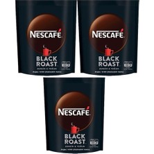 Nescafe Black Roast Kahve 50 gr 3'lü