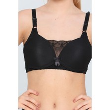 Siyah Aysemin Kadın Desteksiz C Cup Sütyen P-039093