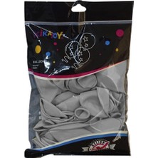 Kikajoy Pastel Gri Balon 40'lı