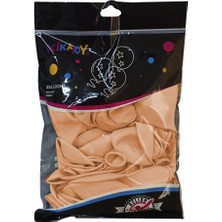 Kikajoy Pastel Açık Turuncu Balon 40'lı