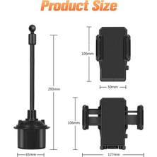 Streak Bardaklık Araç Içi Telefon Tutucu Esnek Ayarlanabilir