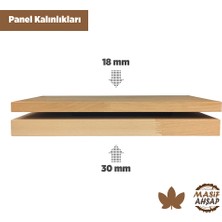 Woodlife Kayın Ahşap Plaka - 1. Sınıf Masif Panel  80-130-30
