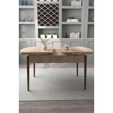 Renlife Yemek Masası Mutfak Masası Ahşap Ayaklı Masa Oval Açılır Masa (Sonomo)