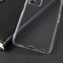 Case 4U Oppo A55 5g Kılıf Kamera Korumalı Süper Silikon Arka Kapak Şeffaf