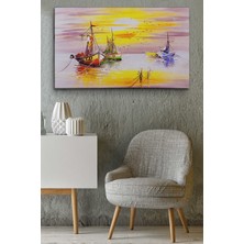 Dünyatablo Venedik Italya Yağlıboya Görünüm Dekoratif Kanvas Duvar Tablosu