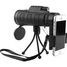 Xphone Store Kısa Odak 40X60 Yaşam Clip ile Su Geçirmez Monoküler Teleskop Siyah (Yurt Dışından)