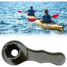 8 Groove Vidalı Hava Valfı Anahtar Spanner Kalesi Kayak Rafts Aksesuarları Gri( Yurt Dışından )