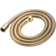 Fause Çelik Kromlu Duş Hortumu 150 cm Pirinç Somon Altın KDH101-G