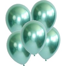 Best Parti Krom Metalik Yeşil Balon 30 Adet