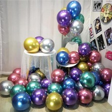 Best Parti Karışık Krom Balon 40 Adet