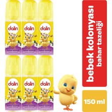 Dalin Bebek Kolonyası 150ML Bahar Tazeliği (Yasemin-Manolya-Amber Kokulu) (6 Lı Set)