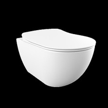 Creavit Free Rim-Off Asma Klozet Beyaz FE322 + Slim Inci Nkp Yavaş Kapaklı