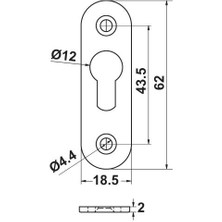 Hafele Panel Askı Elemanı 62MM