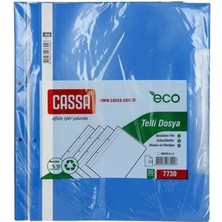 Plastik Telli Dosya Mavi 50 Li Cassa