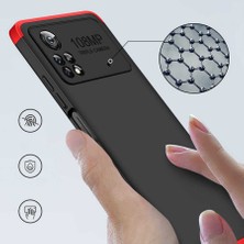 CoverZone Xiaomi Poco X4 Pro 5g ile Uyumlu Kılıf Soft Hard Koruma Ays Kırmızı