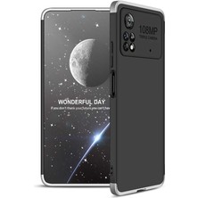 CoverZone Xiaomi Poco X4 Pro 5g ile Uyumlu Kılıf Soft Hard Koruma Ays Siyah-Gri