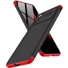 CoverZone Xiaomi Poco X4 Pro 5g ile Uyumlu Kılıf Soft Hard Koruma Ays Siyah-Kırmızı