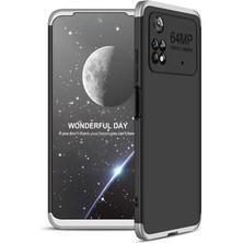 CoverZone Xiaomi Poco X4 Pro 5g ile Uyumlu Kılıf Soft Hard Koruma Ays Siyah-Gri