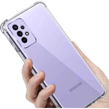 CoverZone Galaxy A23 5g ile Uyumlu Kılıf Kamera Korumalı Clear Anti-Shock Sert Arka Kapak Şeffaf