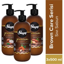 Sleepy Premium Brown Care Serisi Sıvı Sabun 3 x 500 ml