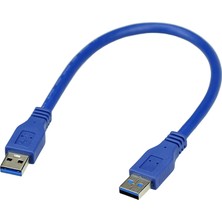 Aogo 30CM USB 3.0 Erkek Erkek Kablo USB 3.0 Tip A Erkek M/m 30 cm