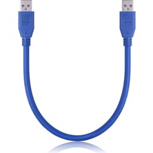 Aogo 30CM USB 3.0 Erkek Erkek Kablo USB 3.0 Tip A Erkek M/m 30 cm