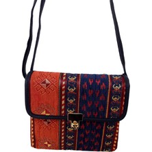 Kapadokya Hediyelik Otantik Kilim Desenli Omuz Çantası