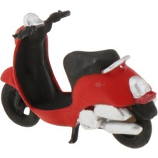 Tashow 1:64 Model Mini Plastik Scooter Düzen Senaryo Modeli Matchbox Kırmızı (Yurt Dışından)