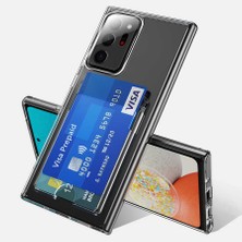 Casestreet Samsung Galaxy Note 20 Ultra Kılıf Ensa Lüx Kartlıklı Sert Tpu Silikon Renksiz