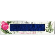 Saahana Tekrar Kullanılabilir Makyaj,Yüz,Cilt ve Maske Temizleyici Havlu/Mikrofiber Temizleme Mendili Mavi