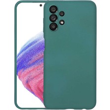 Smcase Samsung Galaxy A33 5g Kılıf Mara Lansman Silikon Mat Soft Korumalı Koyu Yeşil