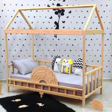 MiniWood Ahşap Çocuk Karyola 90X190 Bebek Montessori Yatak
