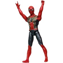 PopŞeker Spiderman Işıklı Figür, Işıklı Maske, Işıklı Sesli Topaç ve 55 Kartları 4 Ürün Birden Spiderman Set