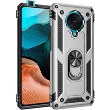 Ekolaks Xiaomi Redmi K30 Pro Kılıf Outdoor Yüzüklü Standlı Kapak