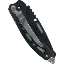 Knife Mini Cep Çakısı Kemer Klipsli Siyah 15 cm