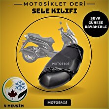 Motobros Vespa Gts 300 Motosiklet Deri Sele Kılıfı Örtüsü BRANDASI 123888