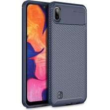 Kvy Samsung Galaxy A10 Karbon Görünüm Negro Silikon Kılıf