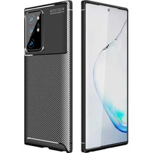 Kvy Samsung Galaxy Note 20 Ultra Karbon Görünüm Negro Silikon Kılıf