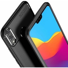 Kvy Huawei Honor 8x Karbon Görünüm Negro Silikon Kılıf