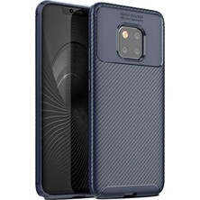 Kvy Huawei Mate 20 Pro Karbon Görünüm Negro Silikon Kılıf