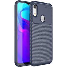 Kvy Huawei Y6 2019 Karbon Görünüm Negro Silikon Kılıf