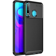 Kvy Huawei P30 Lite Karbon Görünüm Negro Silikon Kılıf