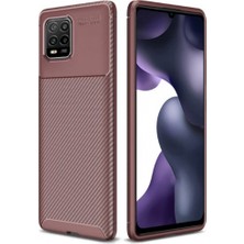 Kvy Xiaomi Mi 10 Lite Karbon Görünüm Negro Silikon Kılıf