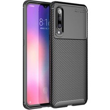 Kvy Xiaomi Mi 9 Lite Karbon Görünüm Negro Silikon Kılıf