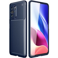 Kvy Xiaomi Redmi K40 Pro Karbon Görünüm Negro Silikon Kılıf